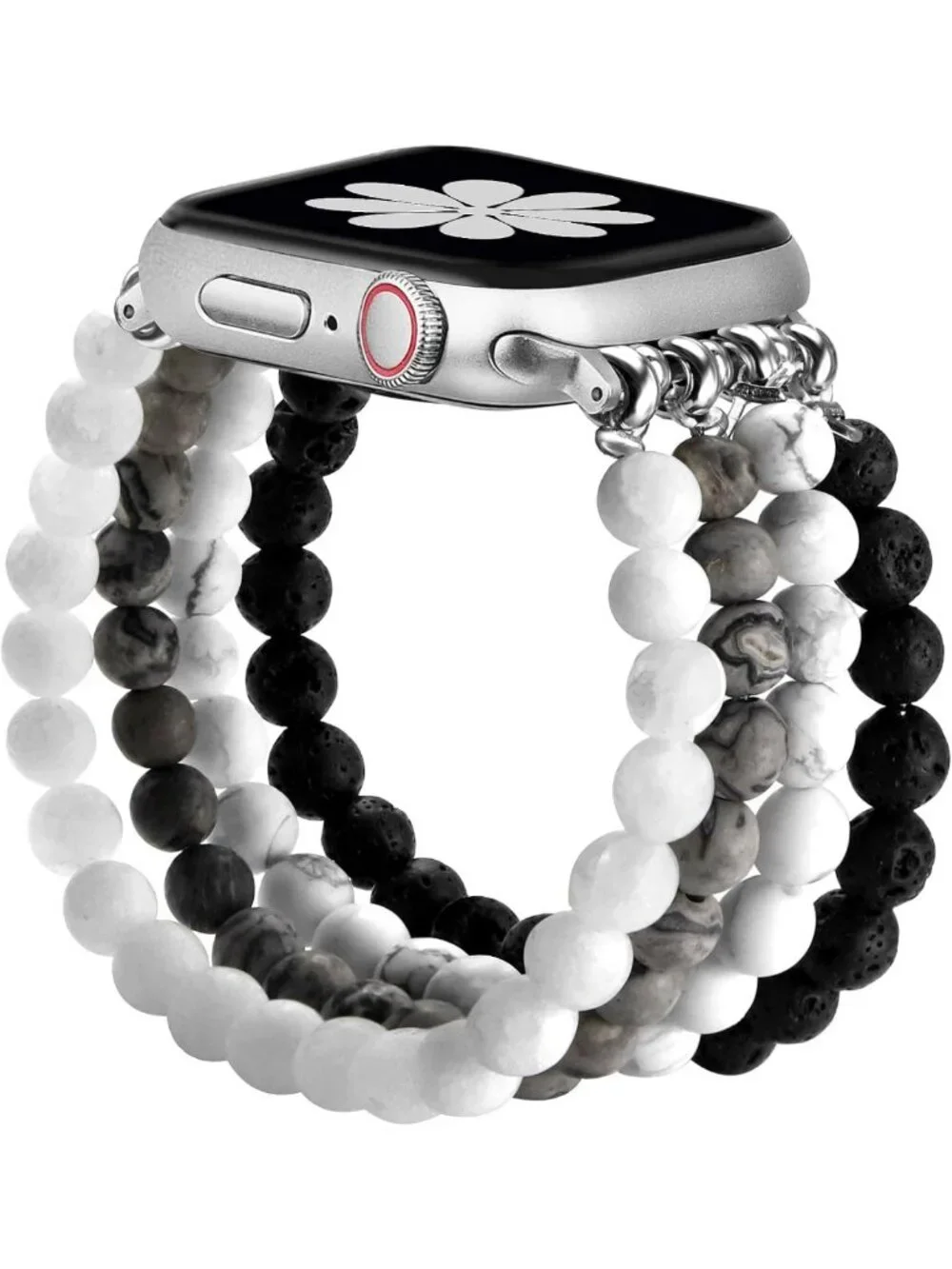Natural Stone Beaded Bracelet for Women, Compatible with Apple Watch 38mm-42mm